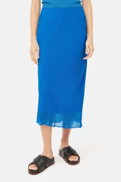 Jigsaw Blue Crinkle Bias Maxi Skirt 9 Jigsaw Blue Crinkle Bias Maxi Skirt -Roman Store 120 274s4 scaled
