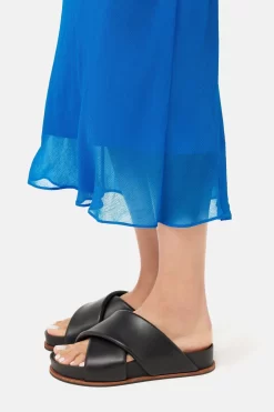 Jigsaw Blue Crinkle Bias Maxi Skirt 10 Jigsaw Blue Crinkle Bias Maxi Skirt -Roman Store 120 274s5 scaled