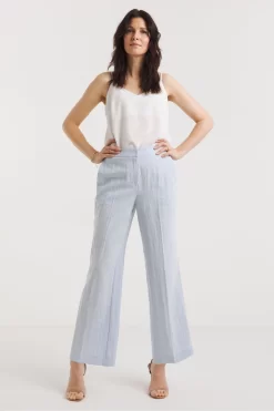 JD Williams Sky Blue Wide Leg Trousers 7 JD Williams Sky Blue Wide Leg Trousers -Roman Store 144829s3 scaled
