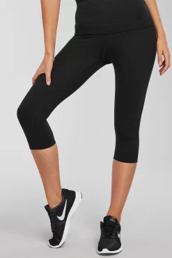 Next Black Tummy Control High Waisted Cropped Sculpting Leggings