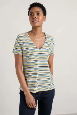 Seasalt Cornwall Natural Talent V-neck T-Shirt
