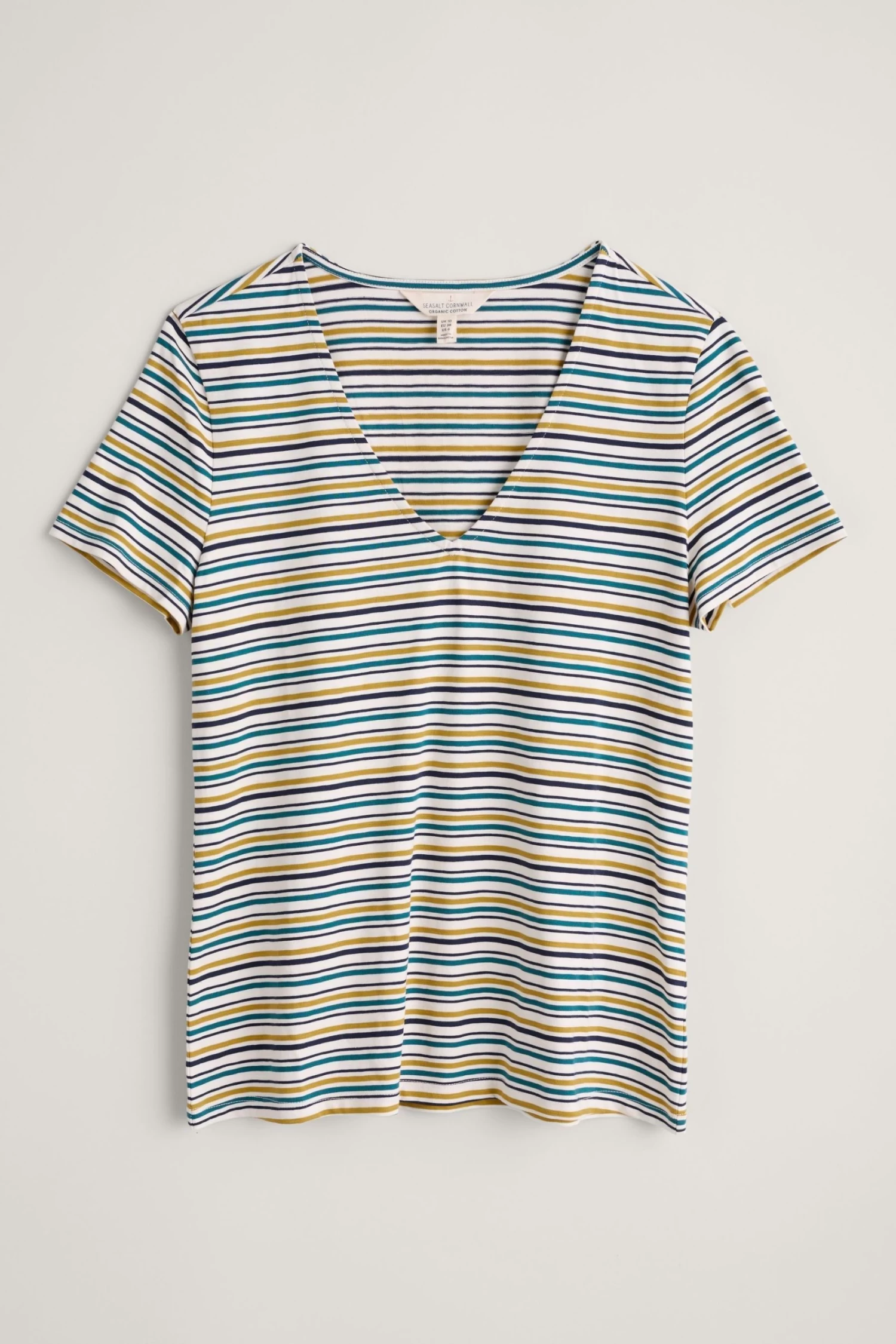 Seasalt Cornwall Natural Talent V-neck T-Shirt 4 Seasalt Cornwall Natural Talent V-neck T-Shirt - Image 4