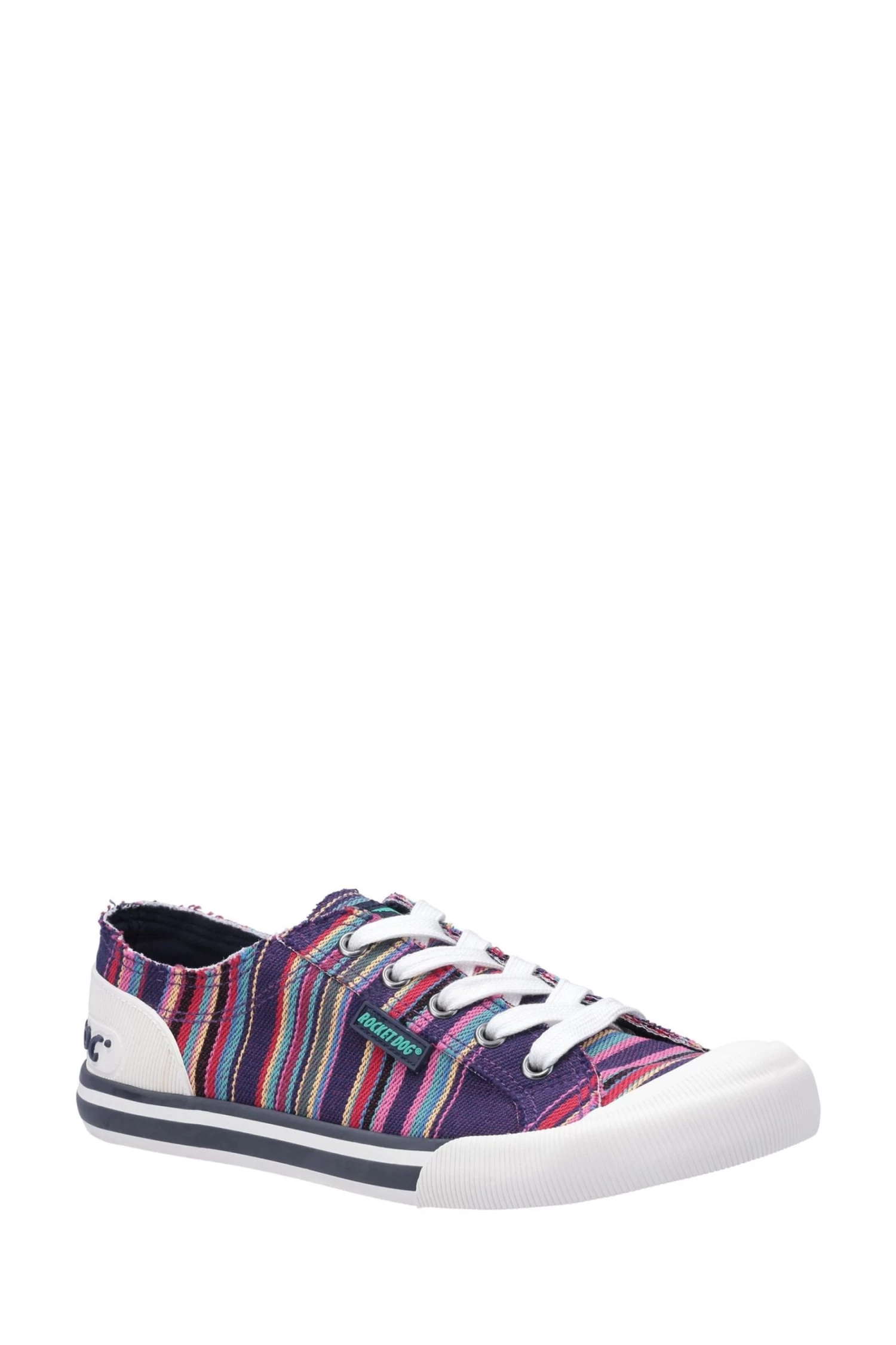 Rocket Dog Purple Jazzin Canvas Aloe Lace Up Trainers 2 Rocket Dog Purple Jazzin Canvas Aloe Lace Up Trainers - Image 2