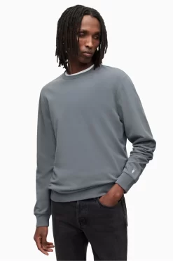 AllSaints Grey Haste Crew Sweat Top