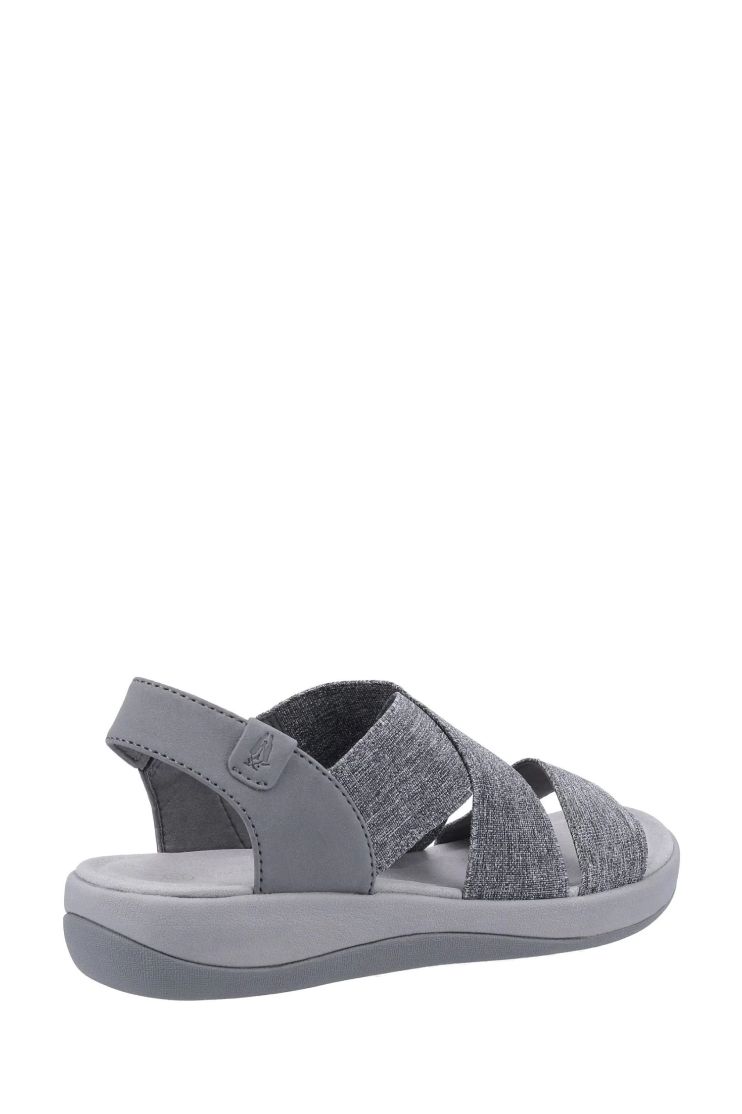 Hush Puppies Grey Sophia Elastic Cross Strap Sandals 3 Hush Puppies Grey Sophia Elastic Cross Strap Sandals - Image 3