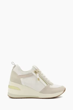 Dune London Eilin Zip Detail Wedge Trainers