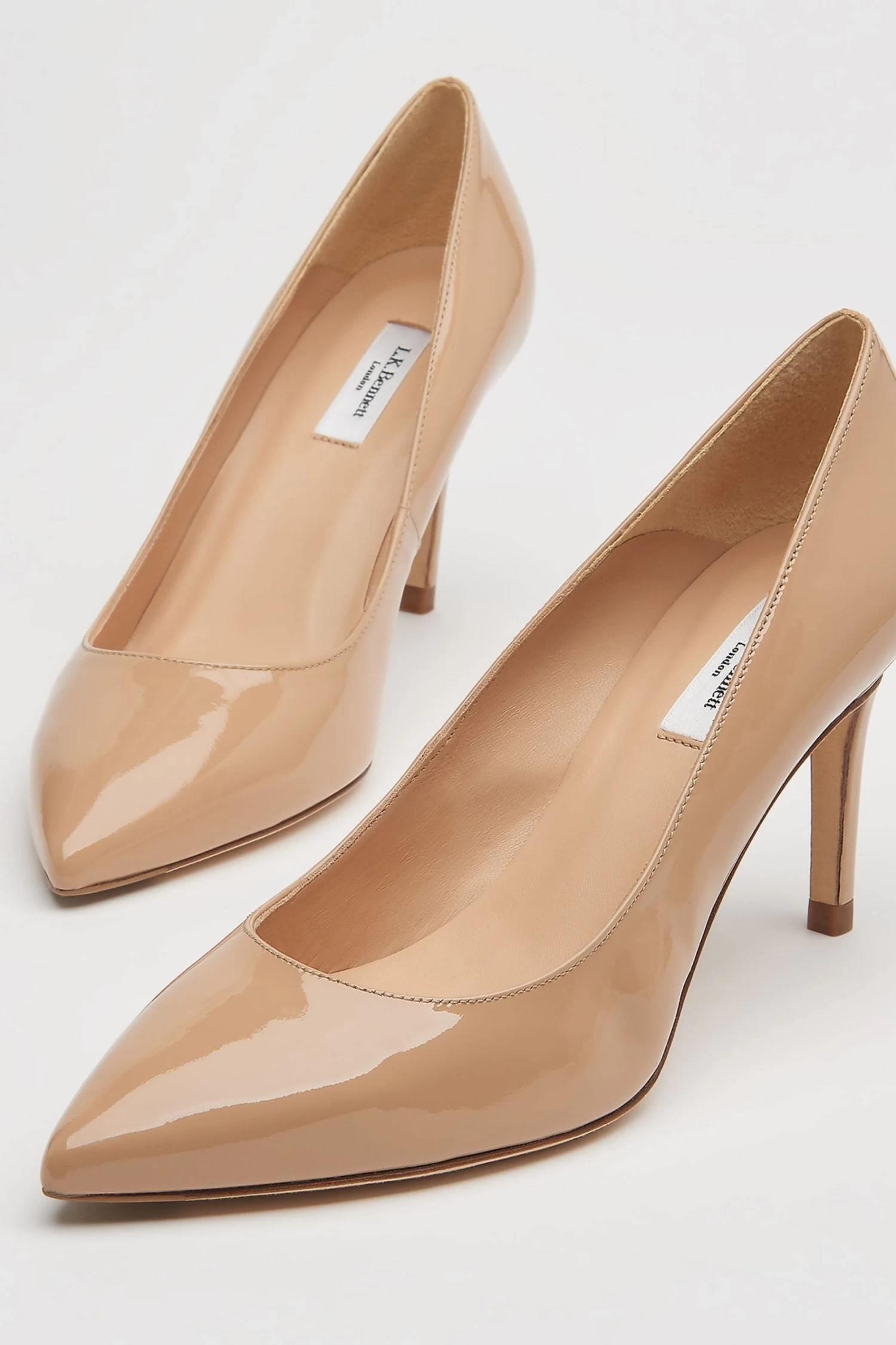 LK Bennett Floret Patent Leather Pointed Toe Courts 3 LK Bennett Floret Patent Leather Pointed Toe Courts - Image 3