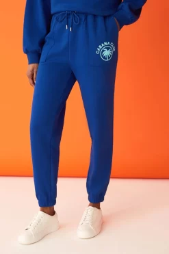 F&F Blue Embroidered Cabana Club Joggers