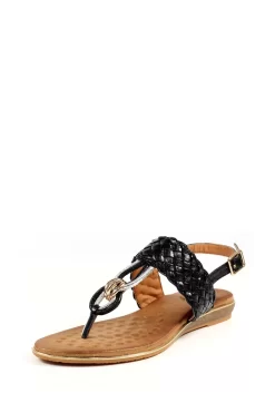 Lunar Dawley Black Sandals -Roman Store 403753s4 scaled