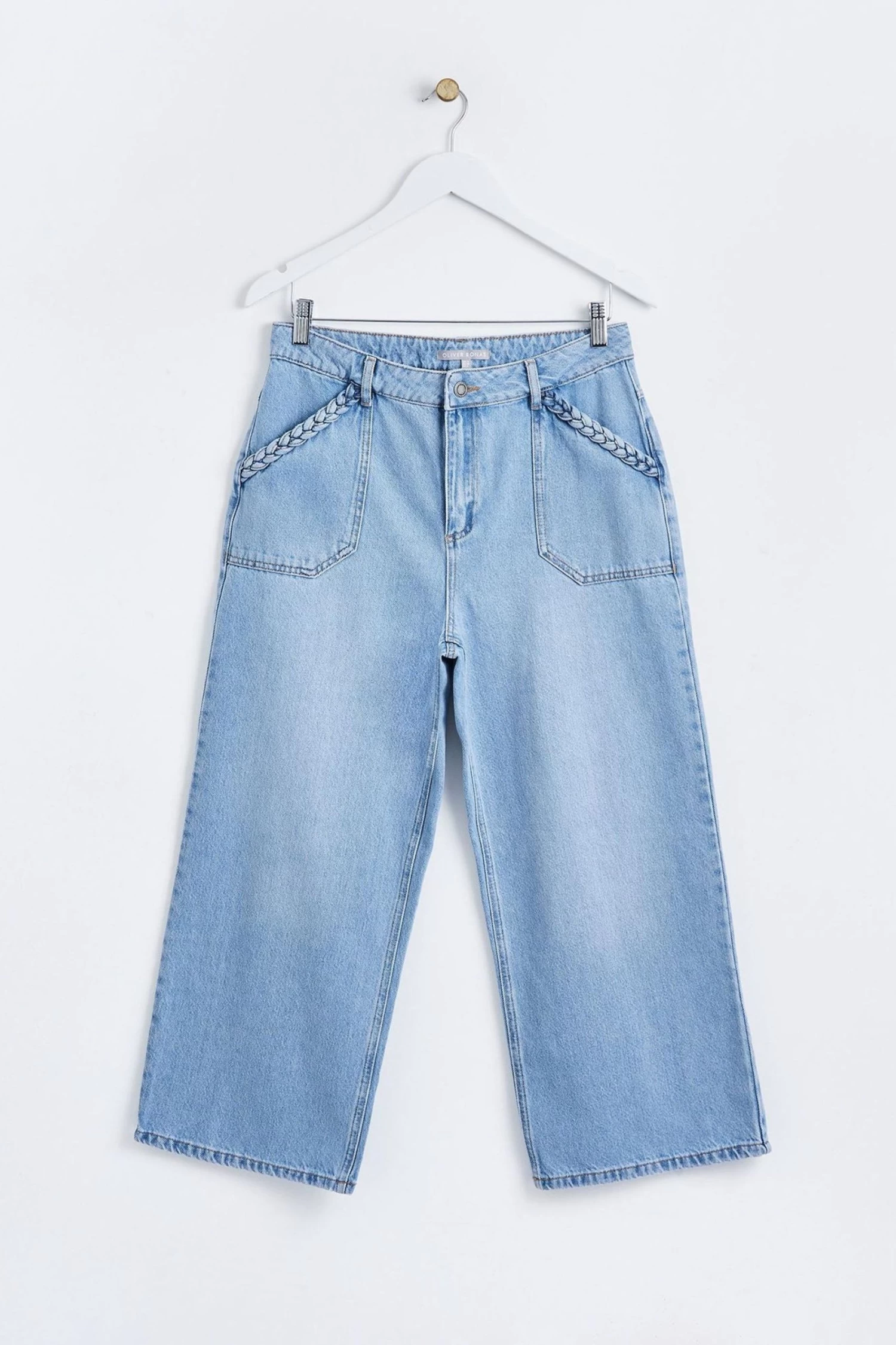 Oliver Bonas Blue Wash New Summer Crop Jeans 1 Oliver Bonas Blue Wash New Summer Crop Jeans
