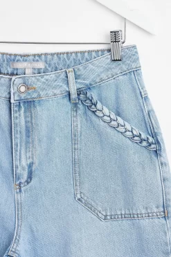Oliver Bonas Blue Wash New Summer Crop Jeans 8 Oliver Bonas Blue Wash New Summer Crop Jeans -Roman Store 408840s4 scaled