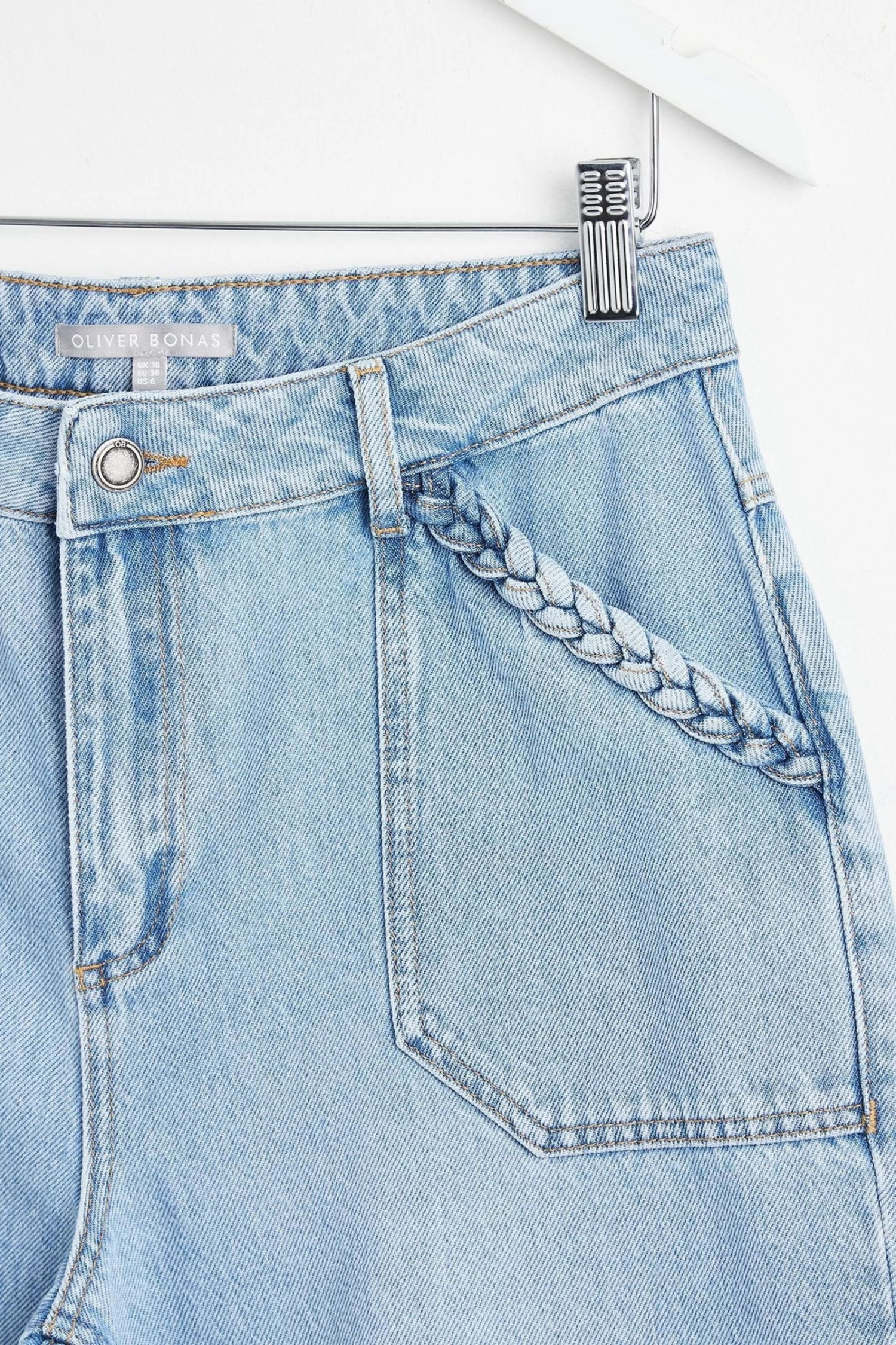Oliver Bonas Blue Wash New Summer Crop Jeans 4 Oliver Bonas Blue Wash New Summer Crop Jeans - Image 4