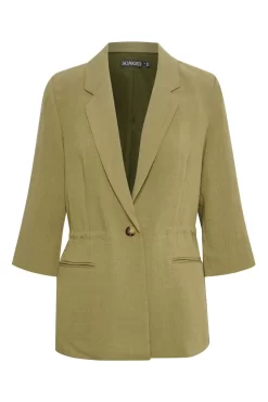 Soaked In Luxury Green Camile Drawstring Blazer -Roman Store 429844s4 scaled