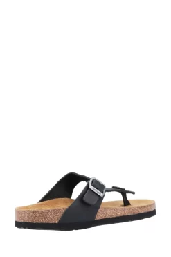 Hush Puppies Kayla Black Sandals -Roman Store 442420s3 scaled