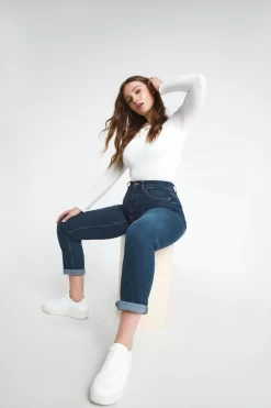 Simply Be Blue Authentic 24/7 Mid Boyfriend Jeans -Roman Store 503 780s3 scaled