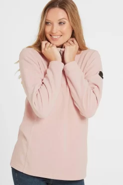 Tog 24 Pink Shire Womens Fleece Zip Neck Top