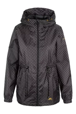 Trespass Black Niggle Waterproof Packable Jacket