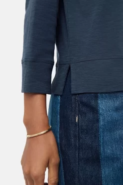 Jigsaw Grey Cotton Luxe Raglan T-Shirt 8 Jigsaw Grey Cotton Luxe Raglan T-Shirt -Roman Store 724 073s4 scaled