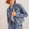 Boden Blue Rigid Denim Jacket