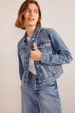 Boden Blue Rigid Denim Jacket