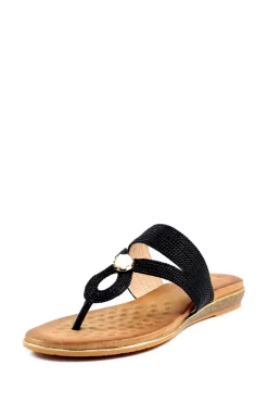 Lunar Ezra Black Sandals -Roman Store 801261s4 scaled