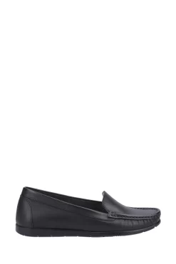 Fleet & Foster Black Tiggy Slip On Loafers