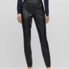 BOSS Taslimah Faux Leather Skinny Trousers