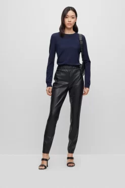 BOSS Taslimah Faux Leather Skinny Trousers -Roman Store 835106s3 scaled