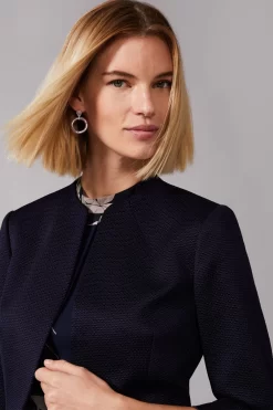 Phase Eight Blue Karlee Textured Jacket -Roman Store 863086s4 scaled