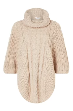 Accessorize Natural Cabel Knit Poncho 7 Accessorize Natural Cabel Knit Poncho -Roman Store 866694s4 scaled