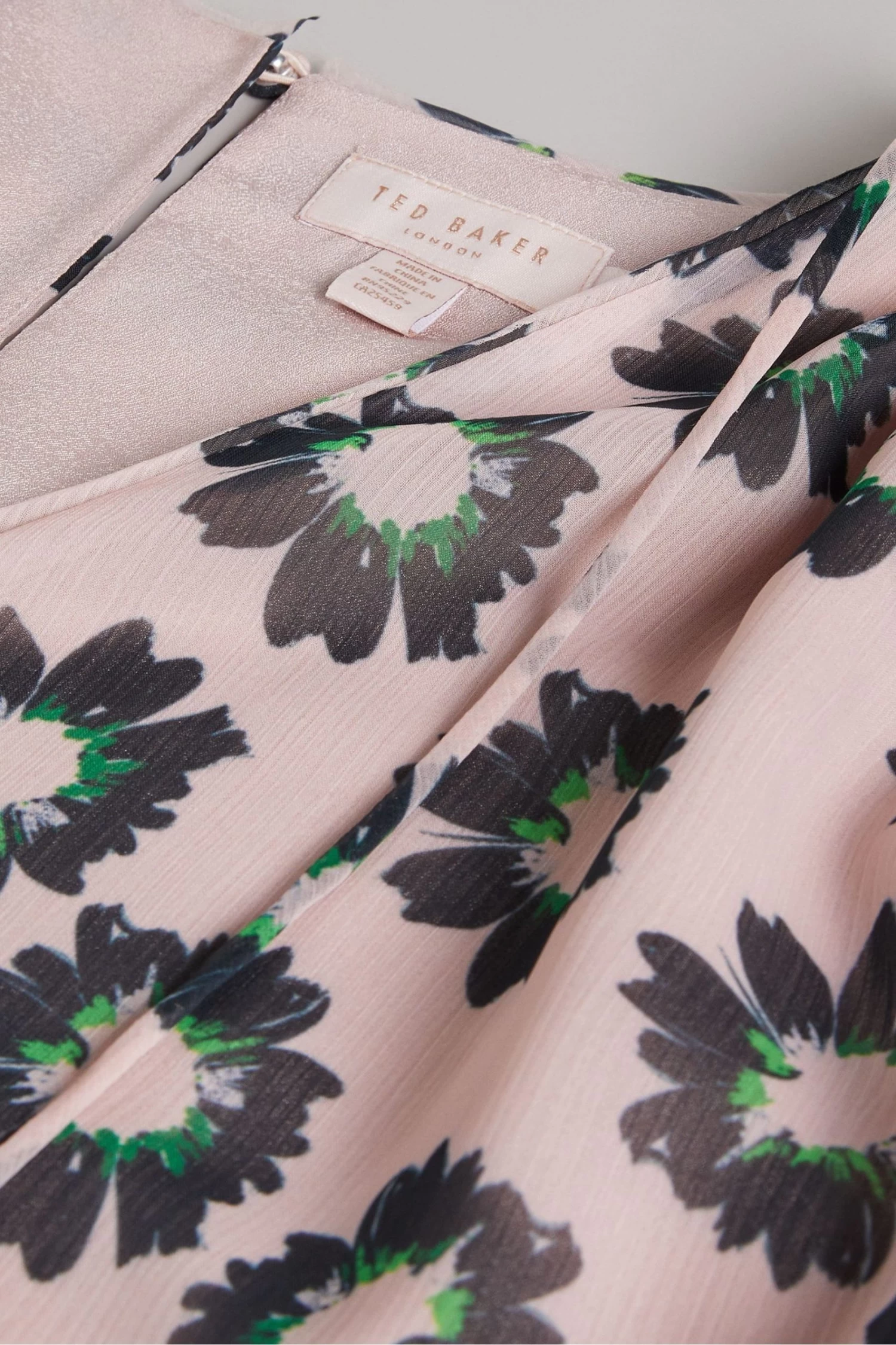 Ted Baker Pink Harlynn Split Sleeve Top With Neck Tie 6 Ted Baker Pink Harlynn Split Sleeve Top With Neck Tie - Image 6