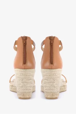 Mint Velvet Mint Velvet Lilian Embellished Brown Wedges 7 Mint Velvet Mint Velvet Lilian Embellished Brown Wedges -Roman Store 999533s3 scaled