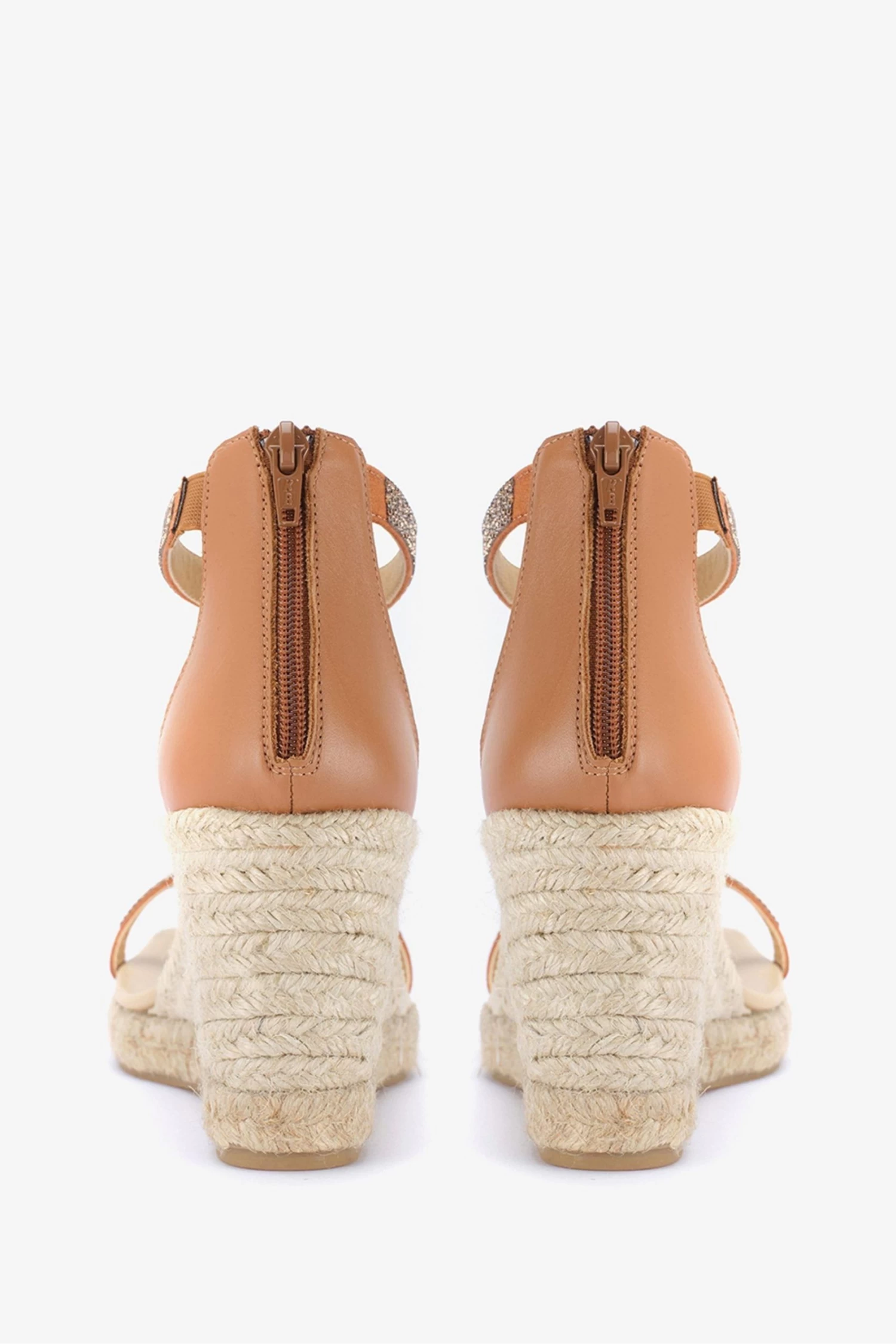 Mint Velvet Mint Velvet Lilian Embellished Brown Wedges 3 Mint Velvet Mint Velvet Lilian Embellished Brown Wedges - Image 3