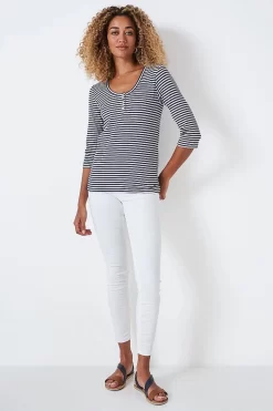 Crew Clothing Company Blue Harrie Top -Roman Store A85418s3 scaled