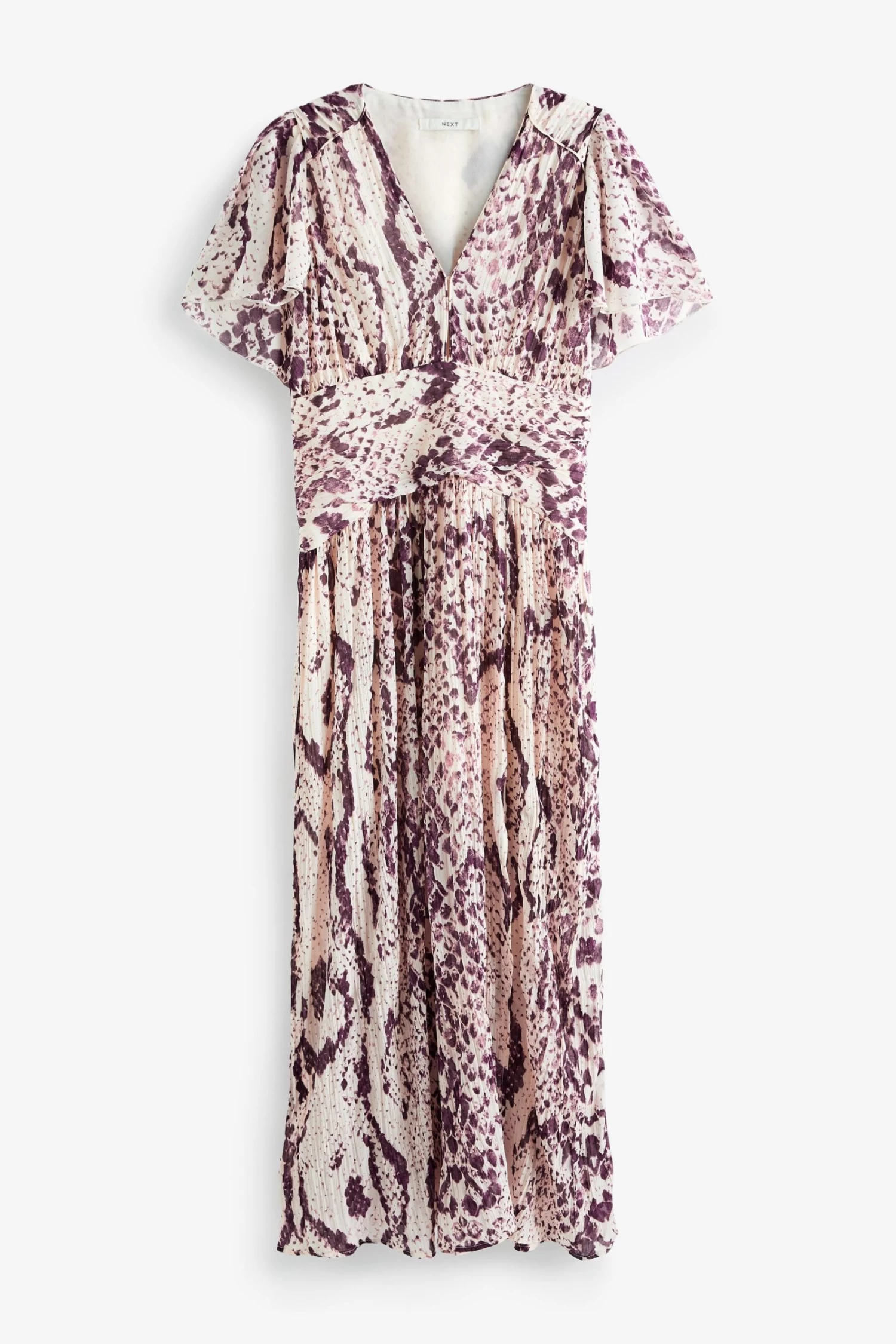 Next Pleated Short Sleeves Midi Dress 5 Next Pleated Short Sleeves Midi Dress - Image 5