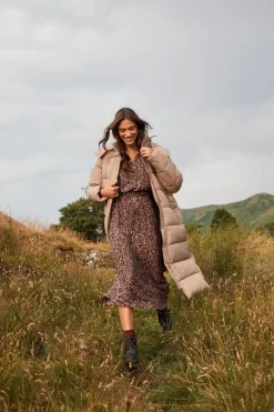 Joules Brown Elberry Long Super Puffer Jacket -Roman Store C08492s7 scaled