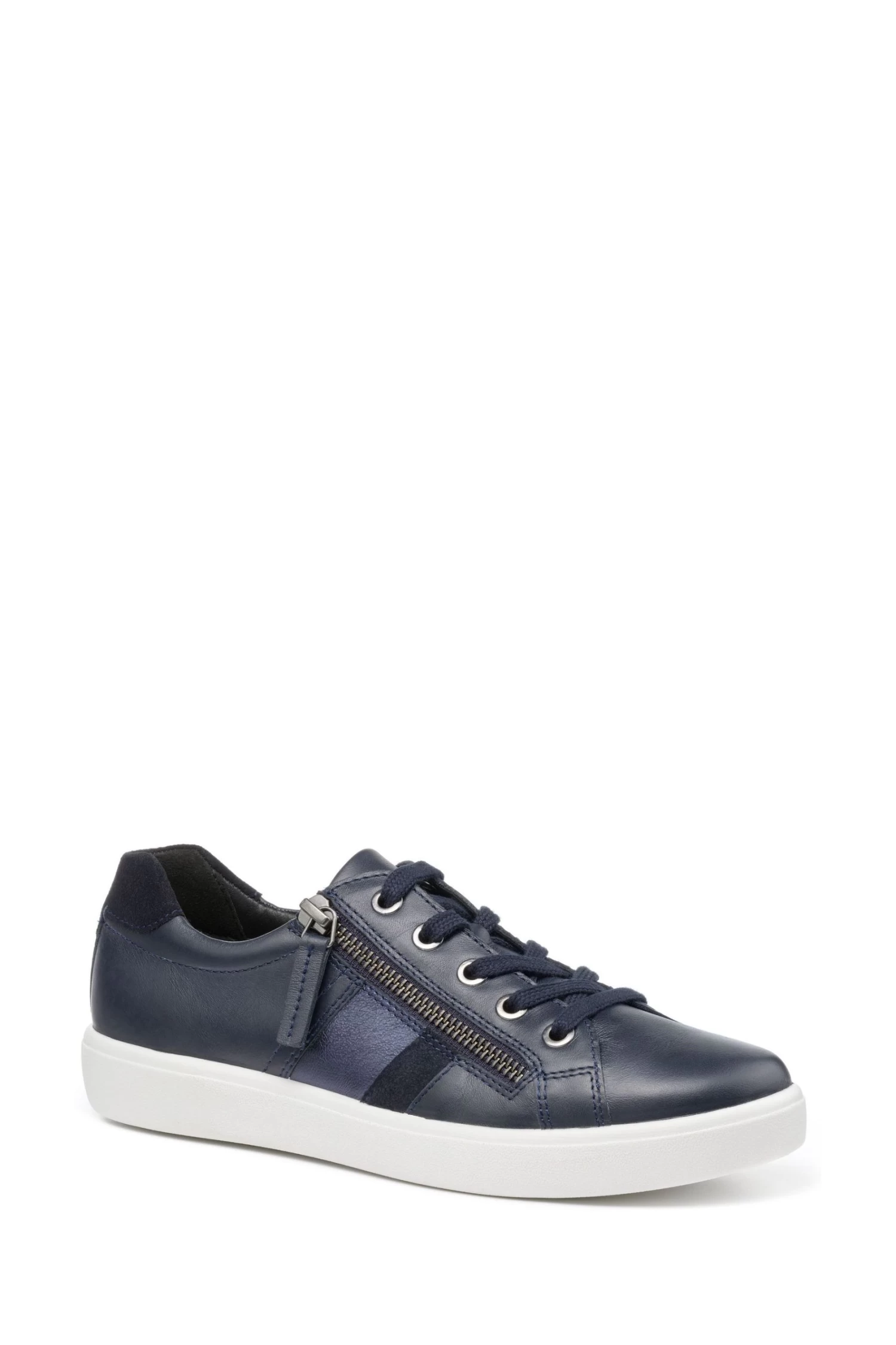 Hotter Wide Blue Chase X Lace-Up/Zip Shoes 2 Hotter Wide Blue Chase X Lace-Up/Zip Shoes - Image 2