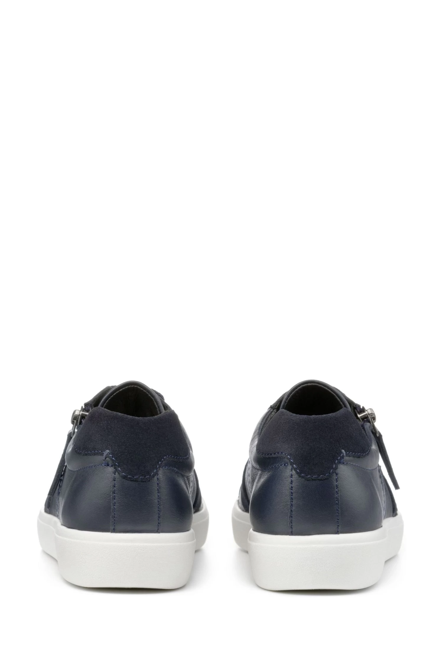 Hotter Wide Blue Chase X Lace-Up/Zip Shoes 3 Hotter Wide Blue Chase X Lace-Up/Zip Shoes - Image 3