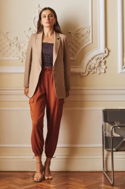 Next Twill Relaxed Fit Single Breasted Blazer