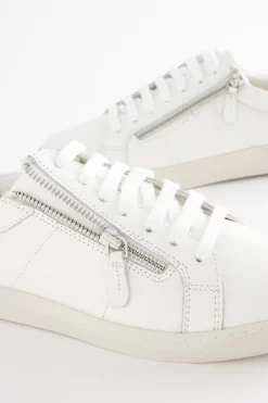 Next Signature Leather Side Zip Trainers -Roman Store C24780s4 scaled