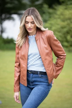 Lakeland Leather Anthorn Inca Tan Brown Leather Jacket