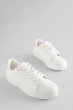 Next Signature Leather Chunky Sole Trainers