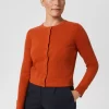 Hobbs Orange Michelle Cardigan