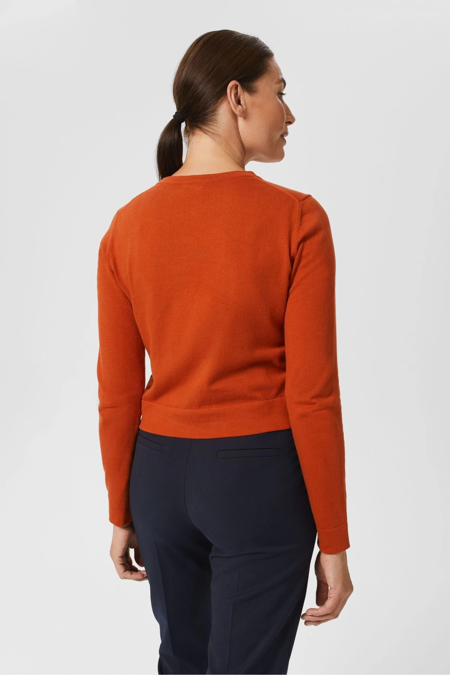 Hobbs Orange Michelle Cardigan 2 Hobbs Orange Michelle Cardigan - Image 2