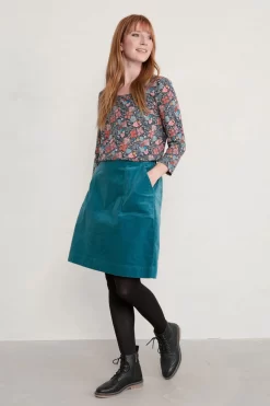 Seasalt Cornwall Teal Blue Mays Rock Skirt -Roman Store C43932s3 scaled