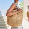 Next Natural Jute Metallic Shopper Bag