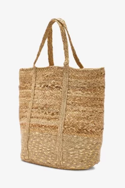 Next Natural Jute Metallic Shopper Bag -Roman Store C51059s6 scaled