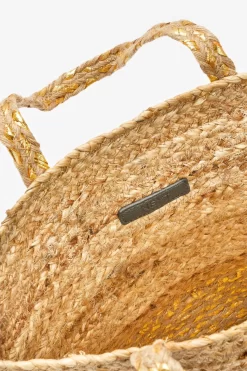 Next Natural Jute Metallic Shopper Bag -Roman Store C51059s7 scaled