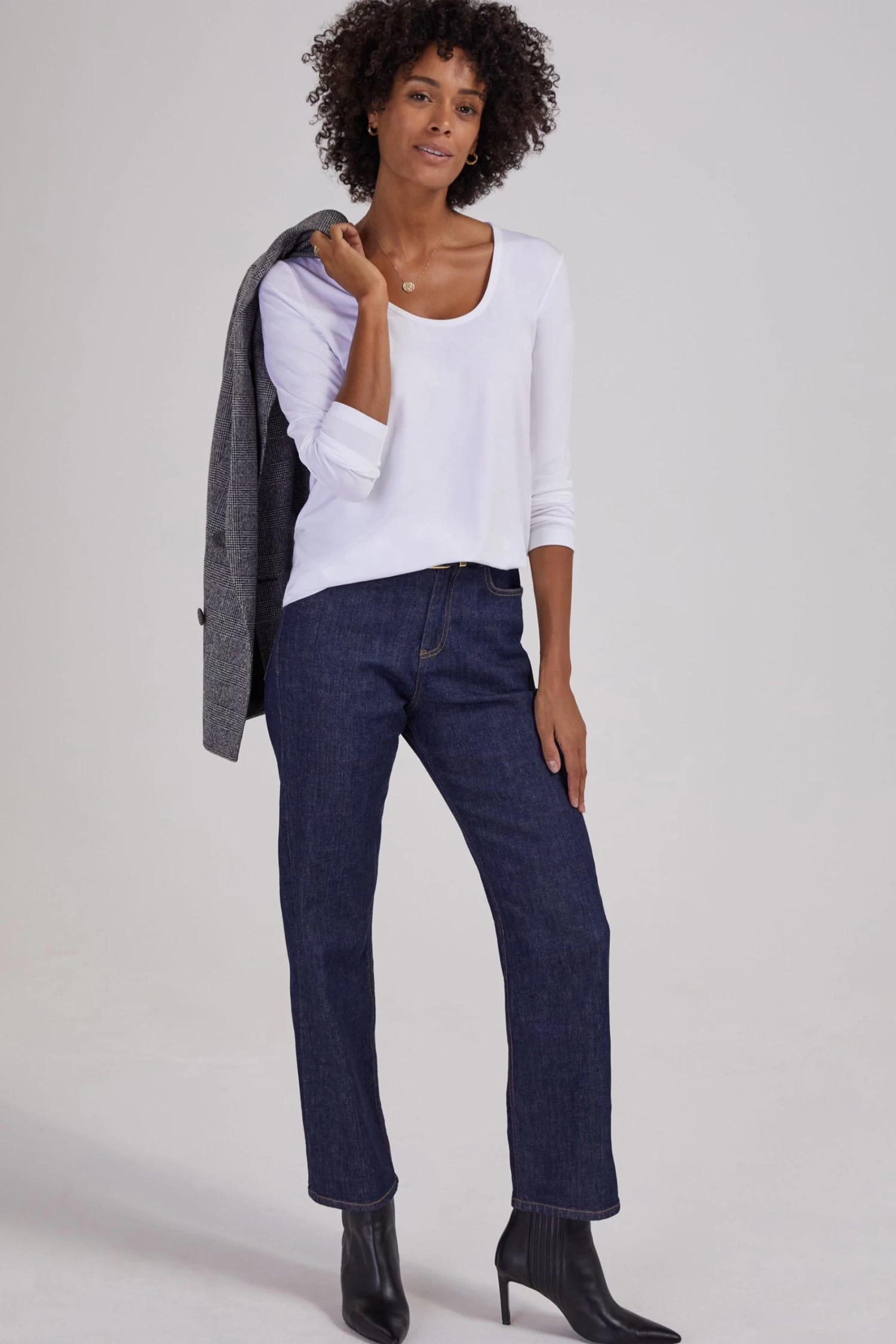 Baukjen Essentials Relaxed White Top With LENZING™ ECOVERO™ 3 Baukjen Essentials Relaxed White Top With LENZING™ ECOVERO™ - Image 3