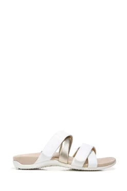 Vionic Hadlie White Slider Sandals